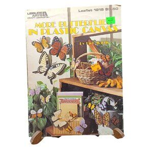 More Butterflies in Plastic Canvas Craft Leaflet 1215 Vintage Leisure Arts